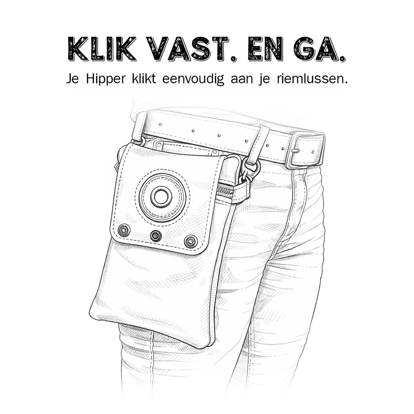 Hippers 2-zijdig vintage groen/petrol