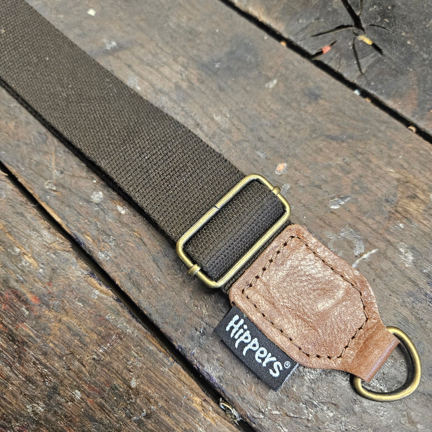 Hippers Schouderband bruin 4 cm
