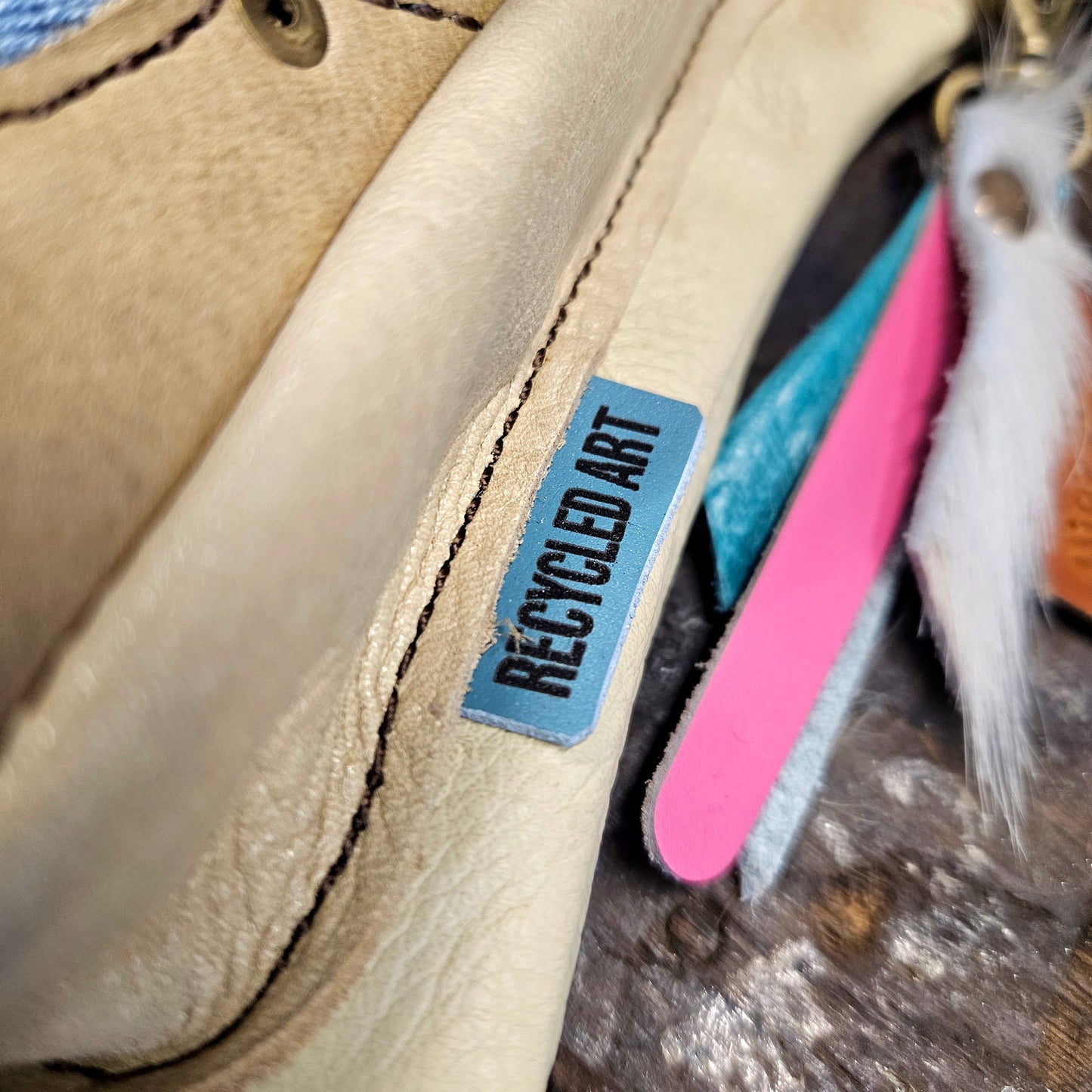 Luxe Hippers crème jeans I +tassenhanger