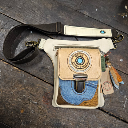 Luxe Hippers crème jeans II + tassenhanger