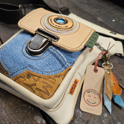 Luxe Hippers crème jeans II + tassenhanger