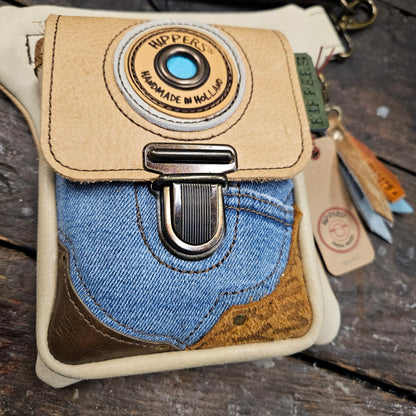 Luxe Hippers crème jeans II + tassenhanger