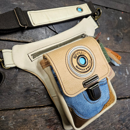 Luxe Hippers crème jeans II + tassenhanger