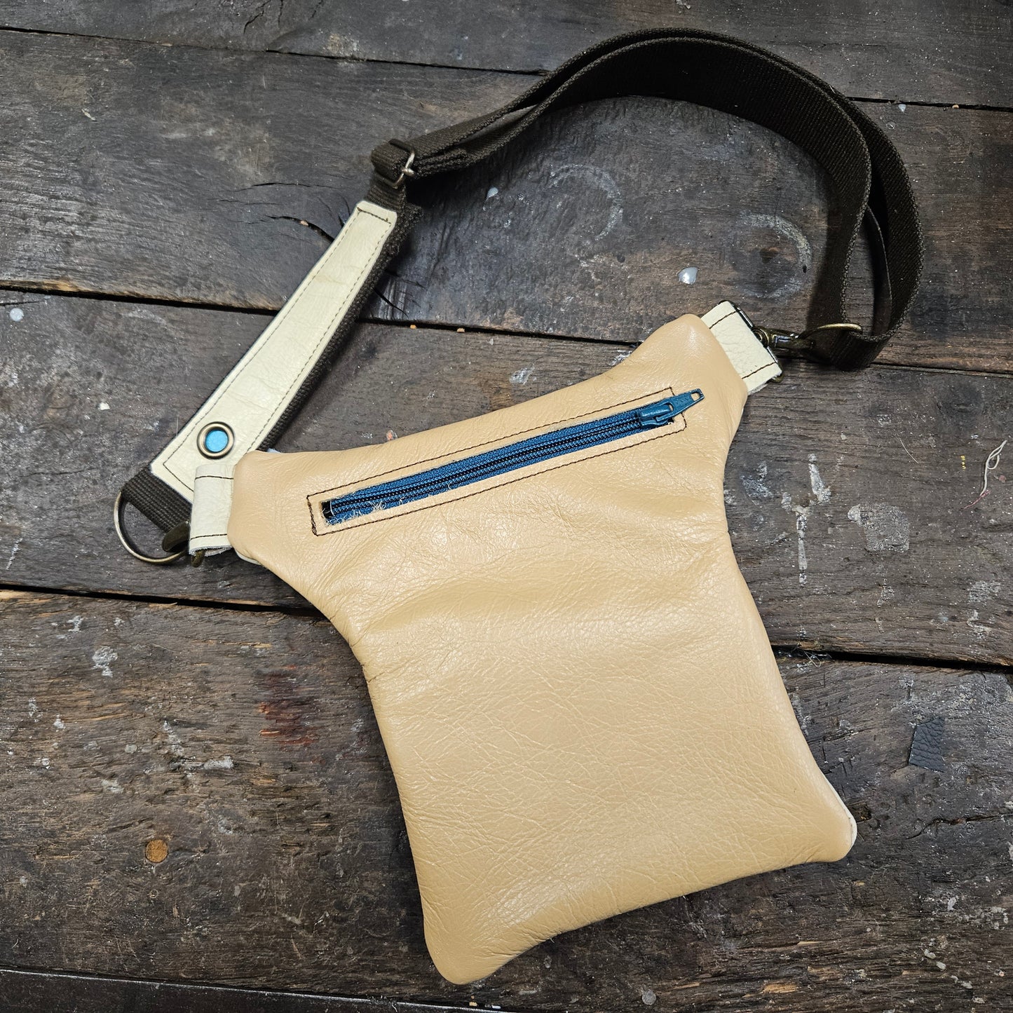 Luxe Hippers crème jeans II + tassenhanger