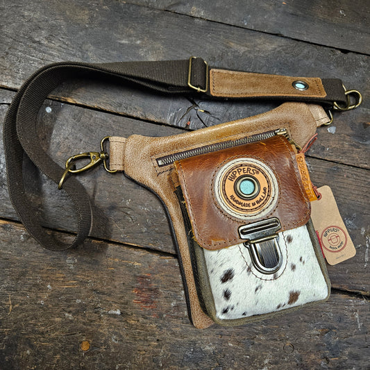 Luxe Hippers bruin vacht gevlekt