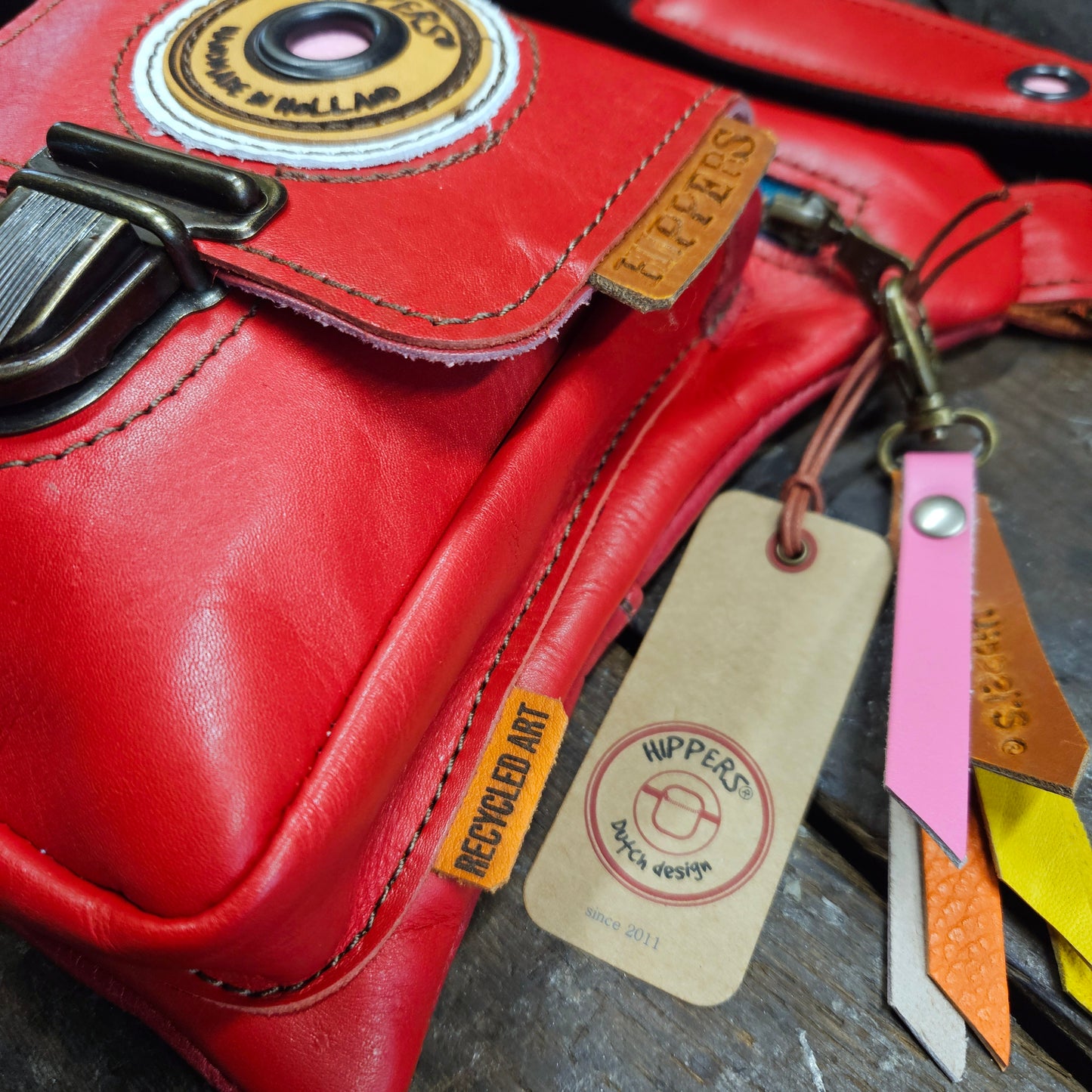 Luxe Hippers rood + tassenhanger