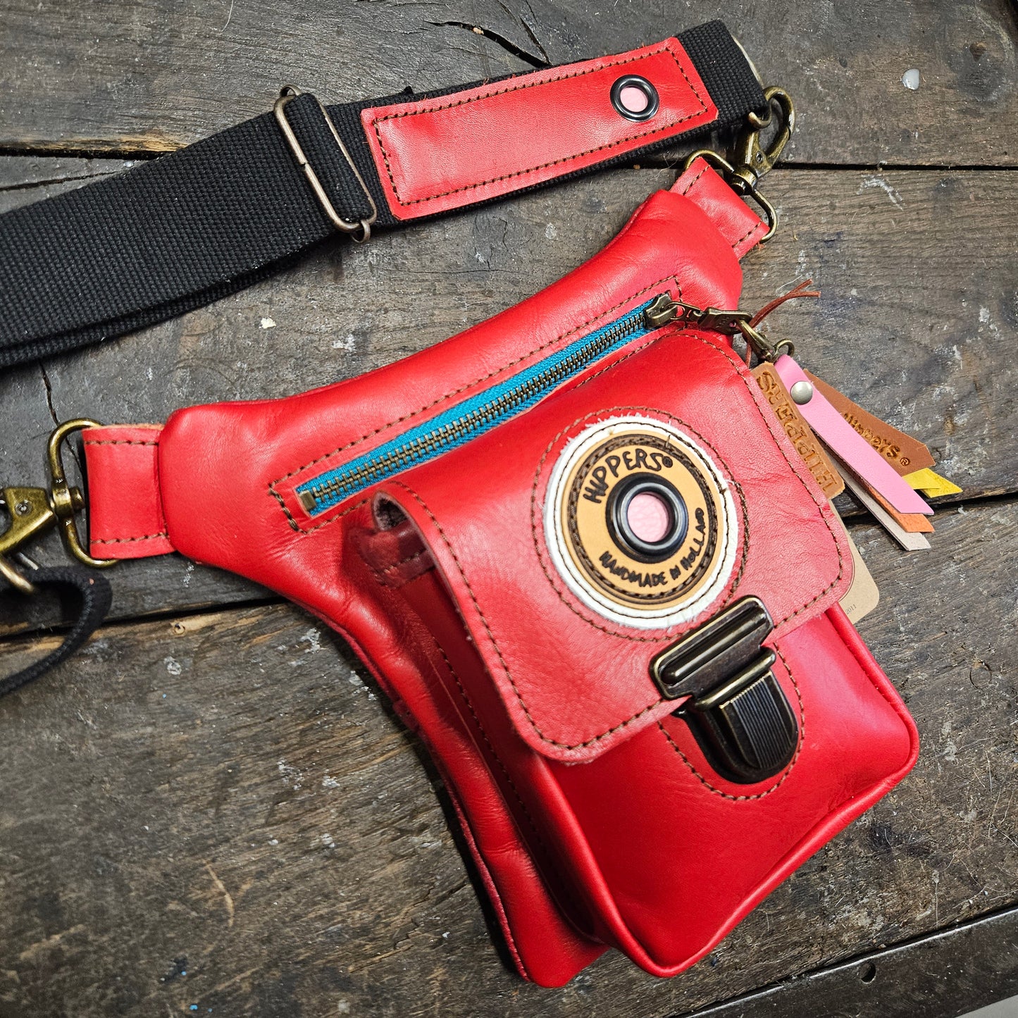 Luxe Hippers rood + tassenhanger