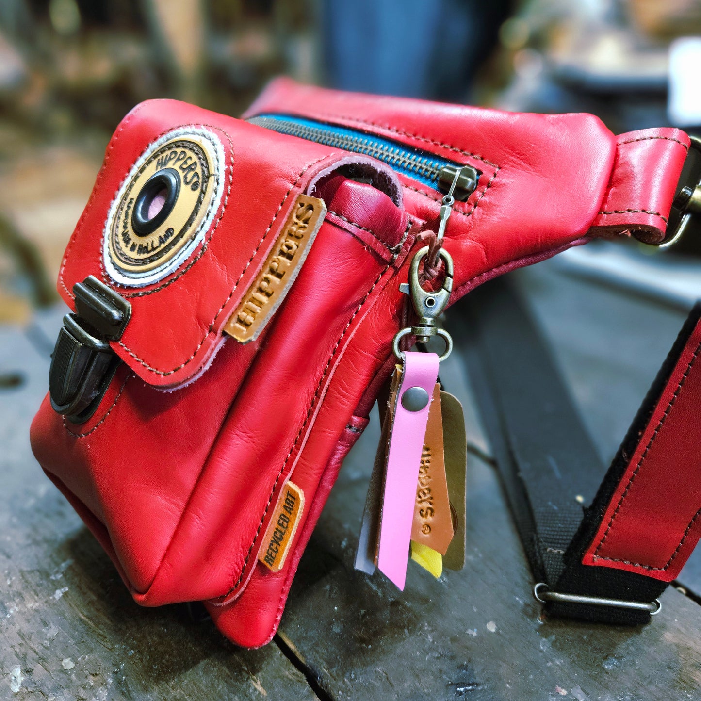 Luxe Hippers rood + tassenhanger