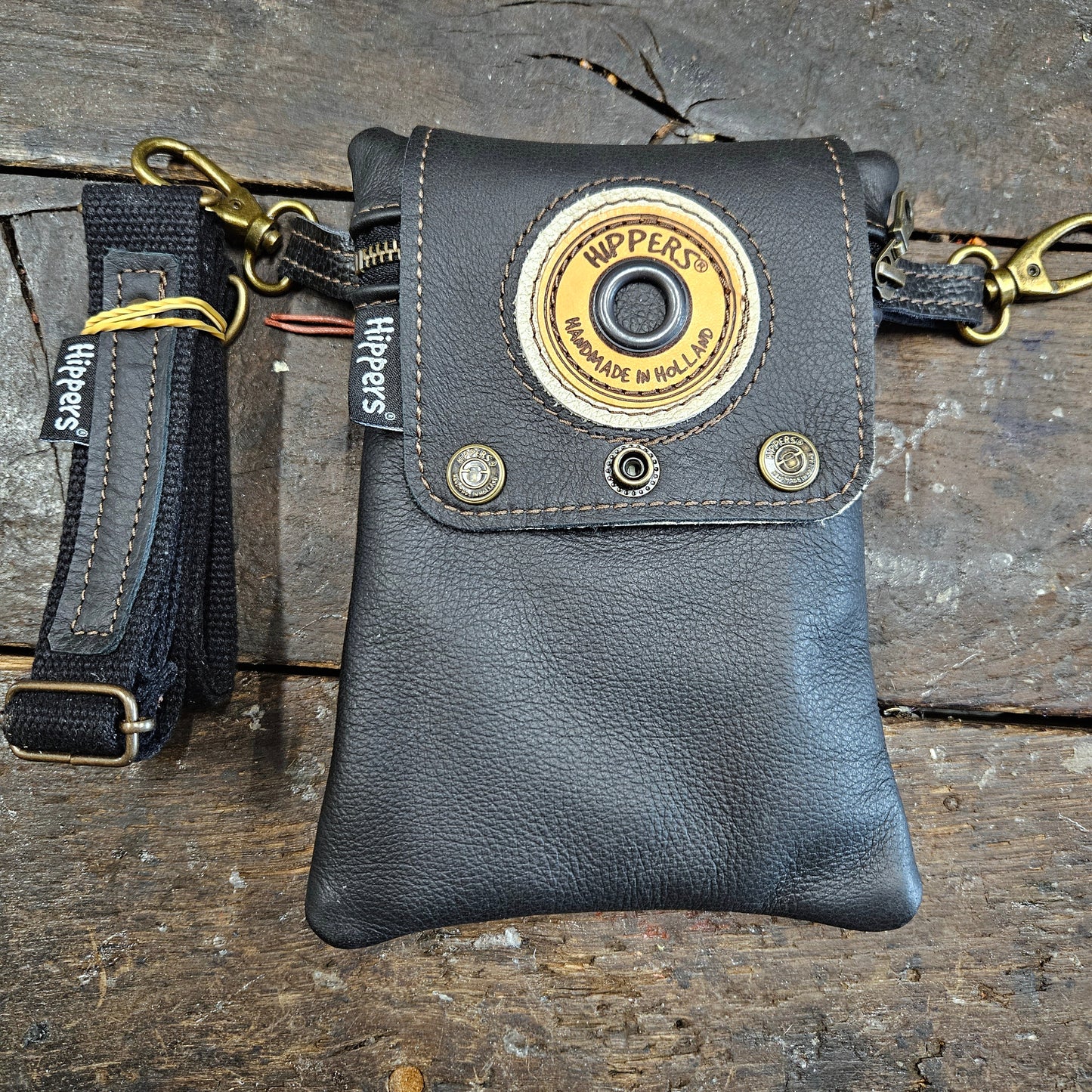 Hippers 2-zijdig vintage creme/zwart