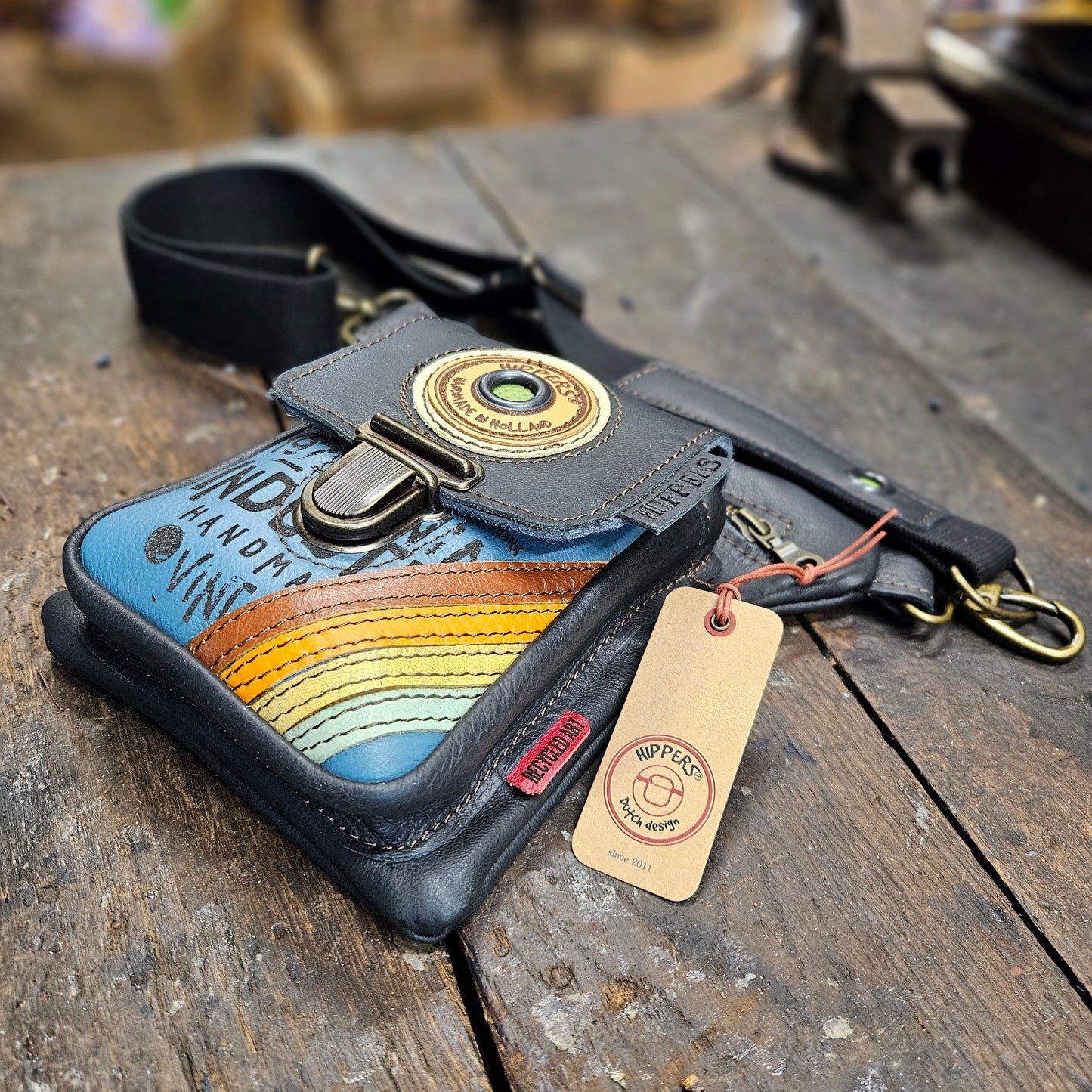 Zwart aqua vintage