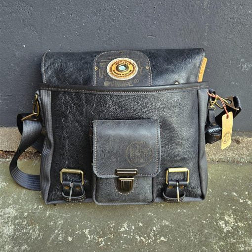 Hippers Gordeltas (laptop) Vintage zwart