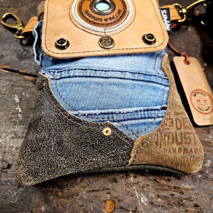 Hippers 2-zijdig jeans/groen