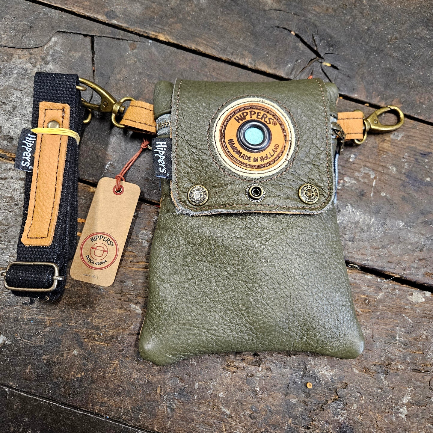 Hippers 2-zijdig jeans/groen