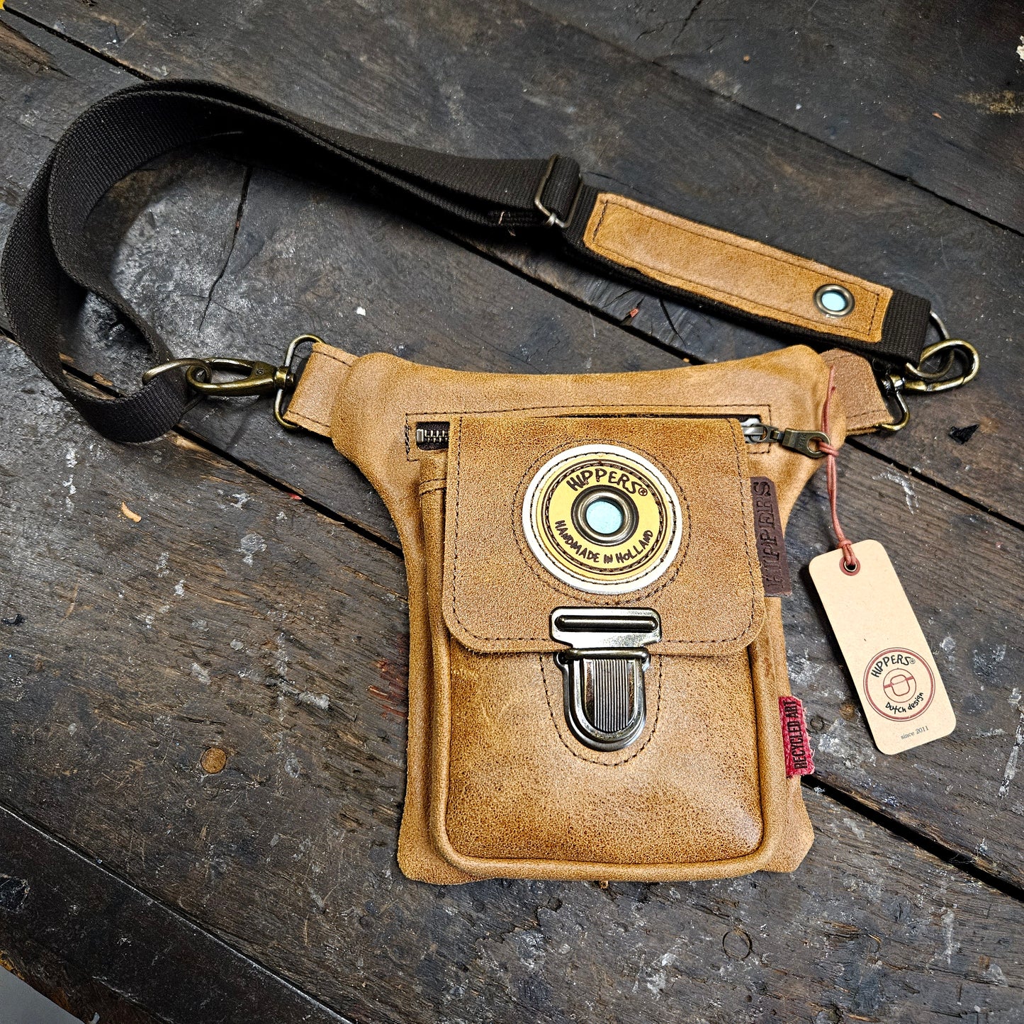 Luxe Hippers bruin ruw