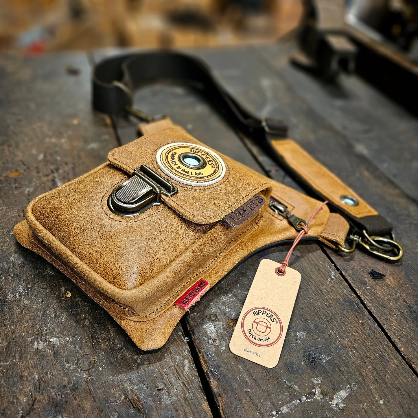 Luxe Hippers bruin ruw