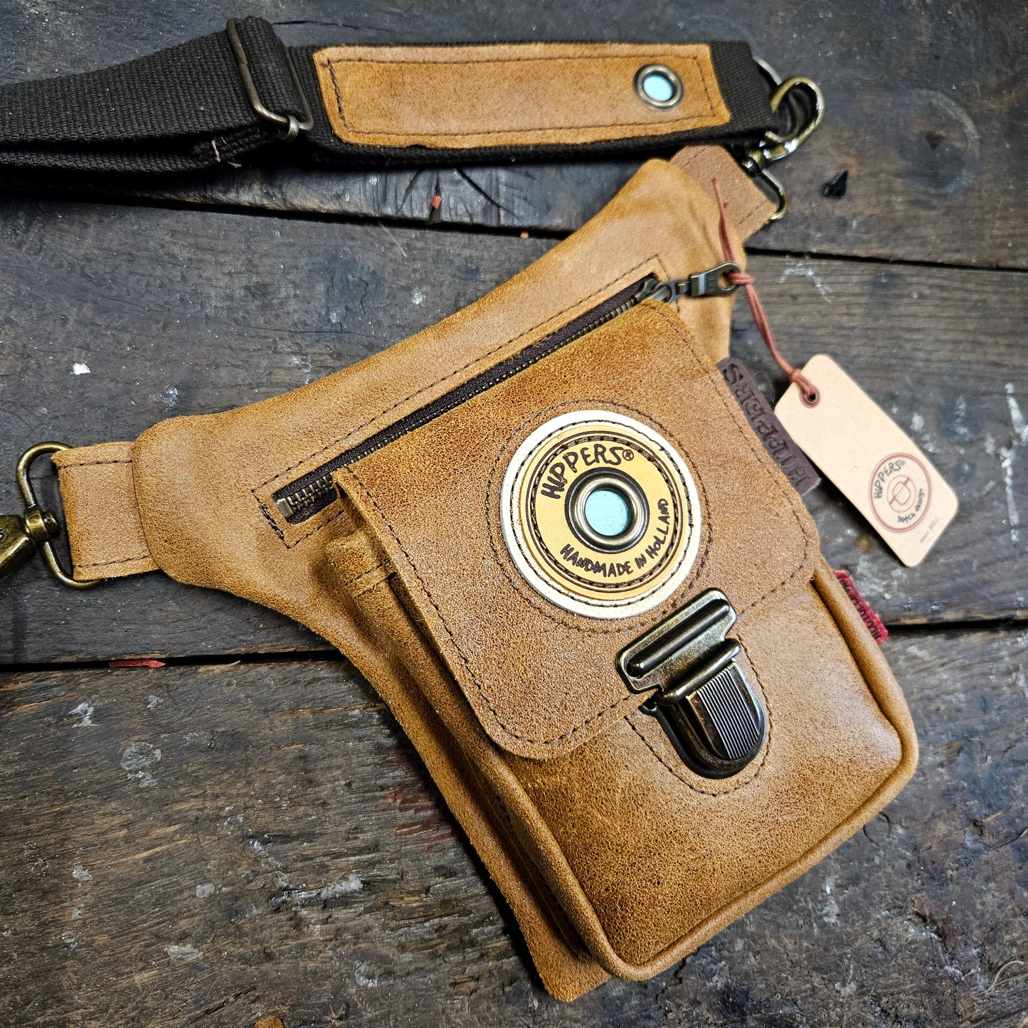 Luxe Hippers bruin ruw