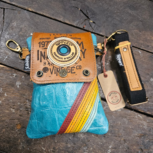 Hippers 2-zijdig vintage aqua/groen