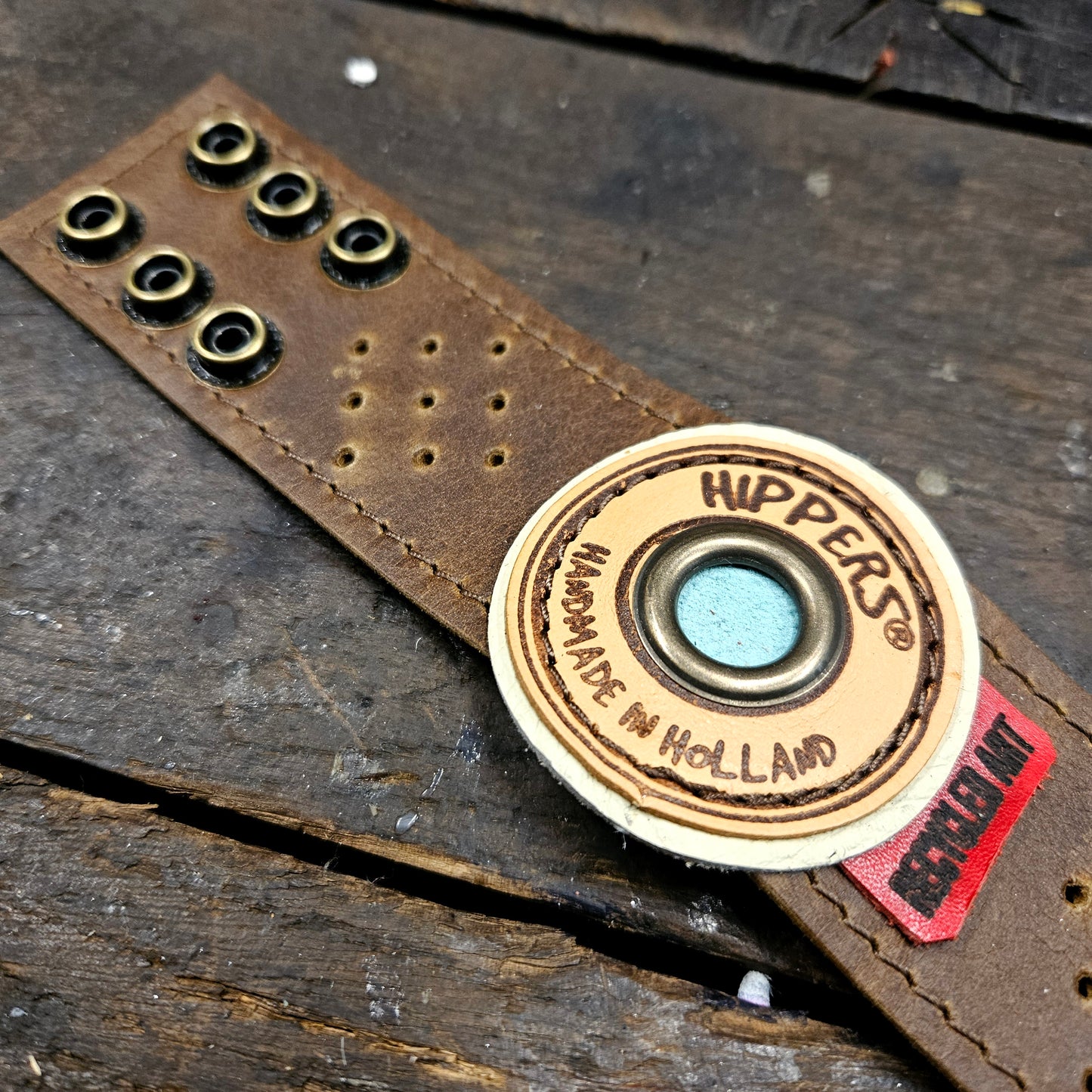 Hippers Armband donkerbruin