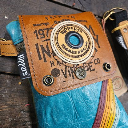 Hippers 2-zijdig vintage aqua/groen
