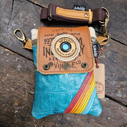Hippers 2-zijdig vintage aqua/geel