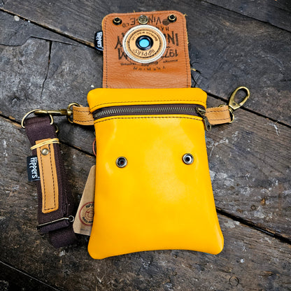 Hippers 2-zijdig vintage aqua/geel