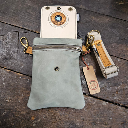 Hippers 2-zijdig vintage creme /zachtgroen