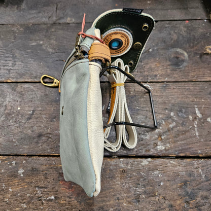Hippers 2-zijdig vintage creme /zachtgroen