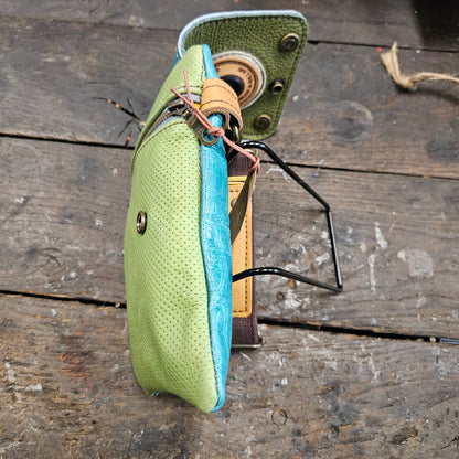 Hippers 2-zijdig aqua croco /groen