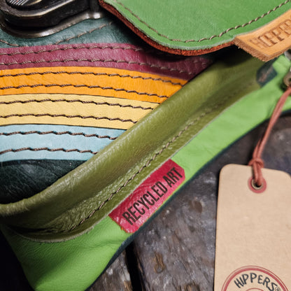 Luxe Hippers lichtgroen vintage striping