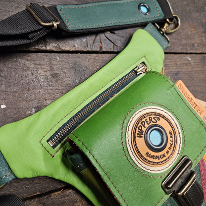 Luxe Hippers lichtgroen vintage striping