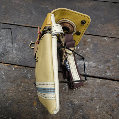Hippers 2-zijdig vintage creme geel/ creme