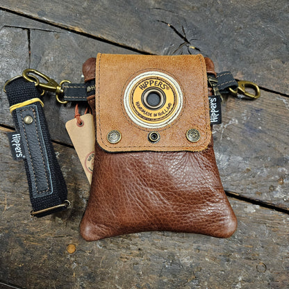 Hippers 2-zijdig jeans grijs/bruin