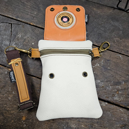 Hippers 2-zijdig vintage zalm sport/ creme-wit