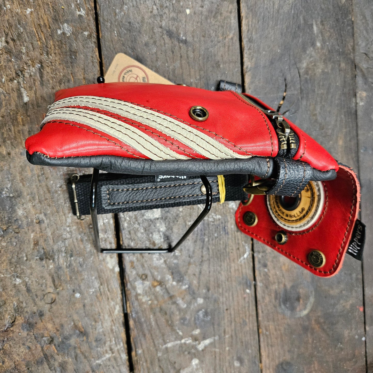 Hippers 2-zijdig zwart/rood sport