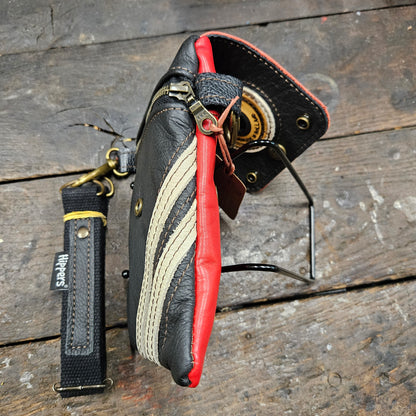 Hippers 2-zijdig zwart/rood sport