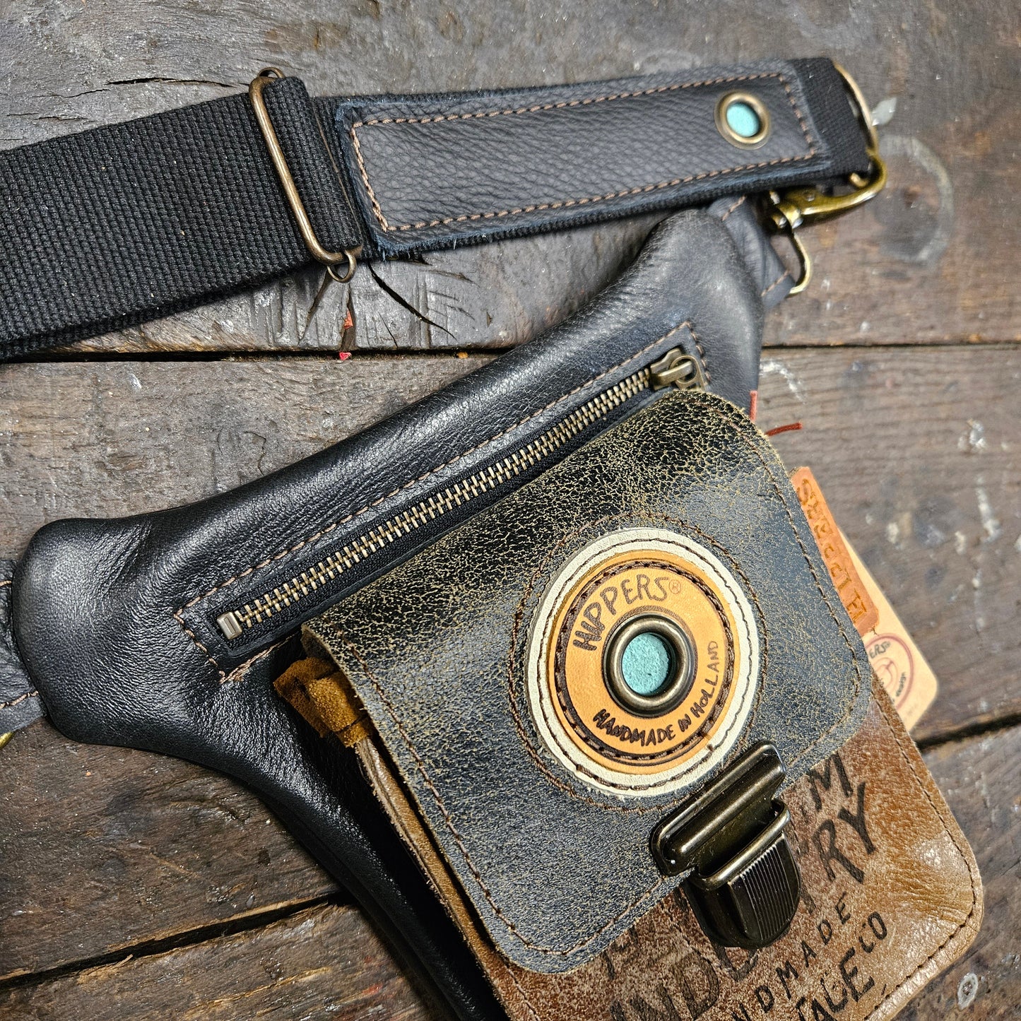 Luxe Hippers zwart bruin industry