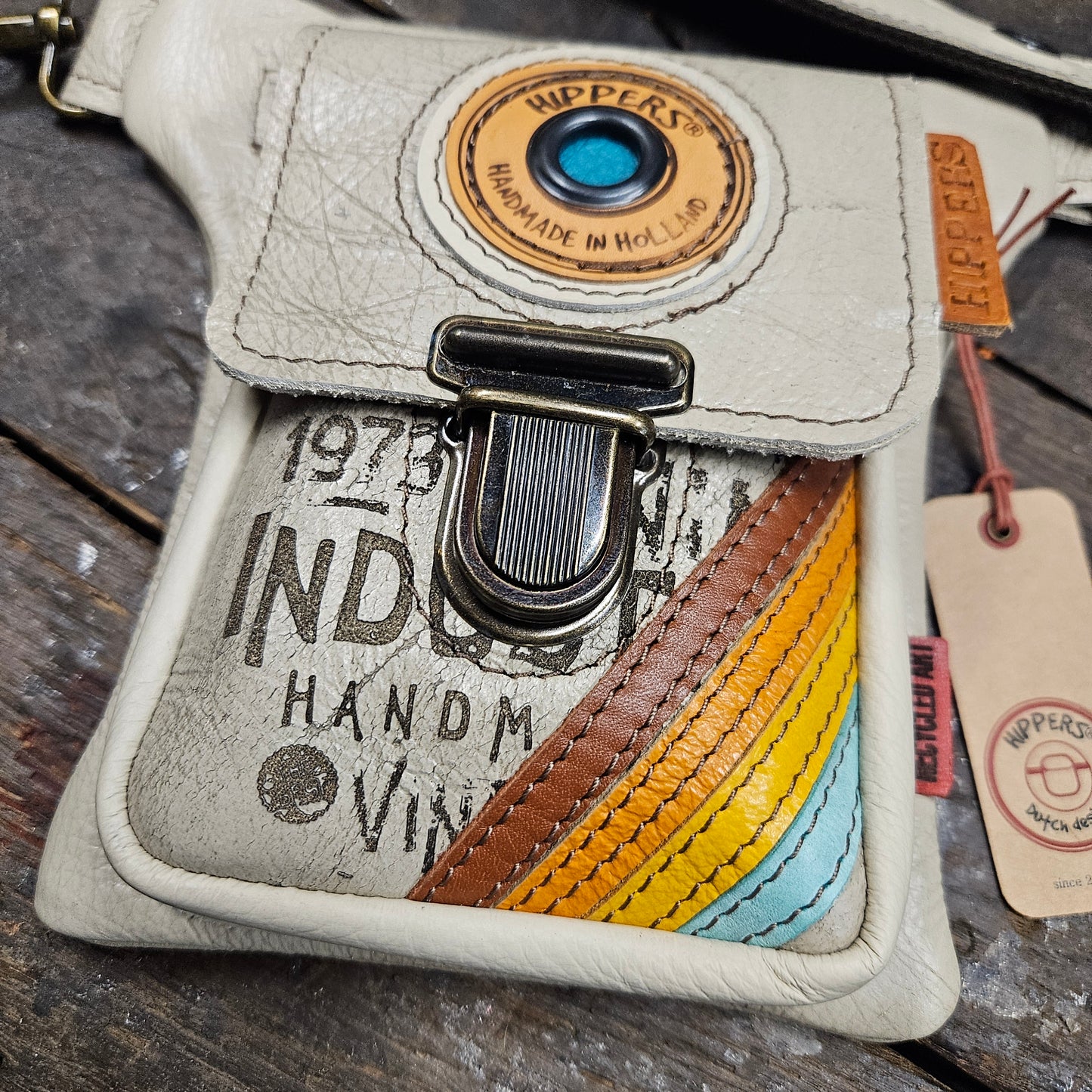 Luxe Hippers oud creme vintage striping