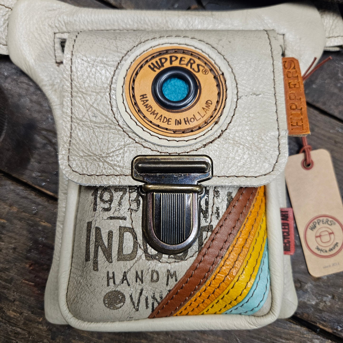 Luxe Hippers oud creme vintage striping