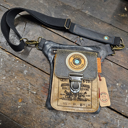 Luxe Hippers zwart bruin vintage II