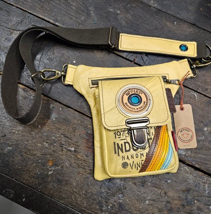 Luxe Hippers lichtgeel vintage striping