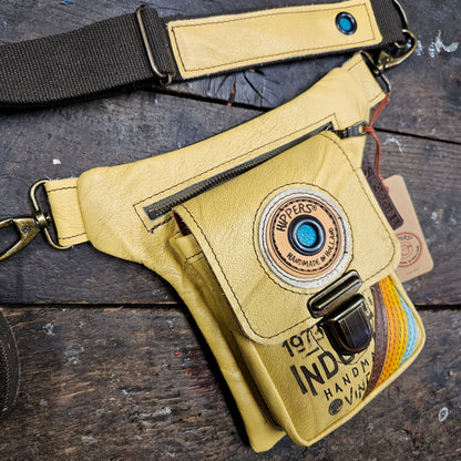 Luxe Hippers lichtgeel vintage striping