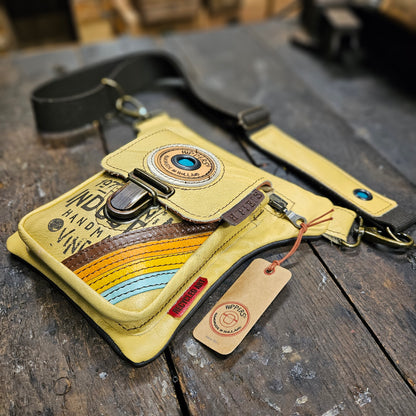 Luxe Hippers lichtgeel vintage striping