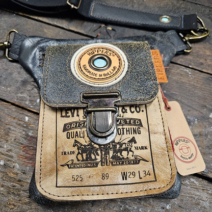 Luxe Hippers zwart bruin vintage II
