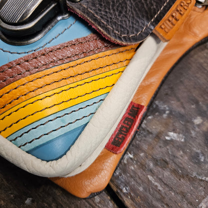 Luxe Hippers vintage oranje/aqua