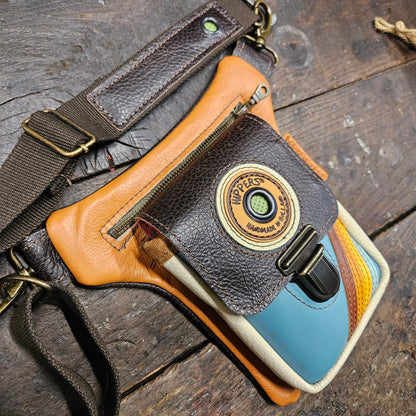 Luxe Hippers vintage oranje/aqua