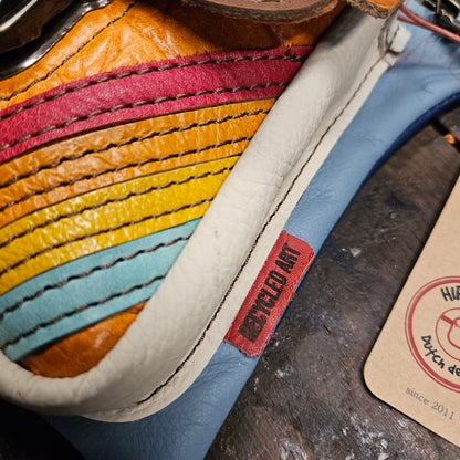 Luxe Hippers vintage blauw/oranje striping