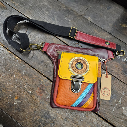 Luxe Hippers bordeaux vintage striping