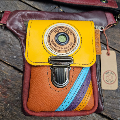 Luxe Hippers bordeaux vintage striping
