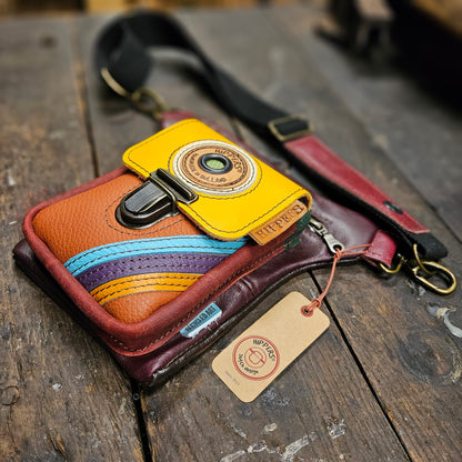 Luxe Hippers bordeaux vintage striping