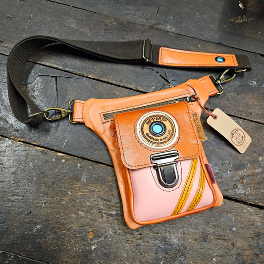 Luxe Hippers zalm/oranje sport vintage